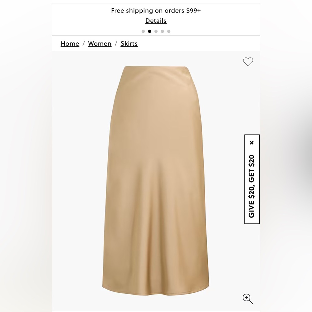 Jcrew slip skirt unused